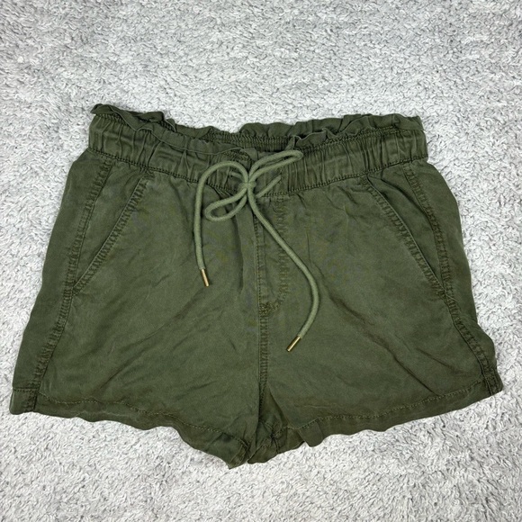 LOFT Shorts Womens Small Lyocell Paper Bag Waist Pockets Casual Beach Trip Vaca - Picture 1 of 3